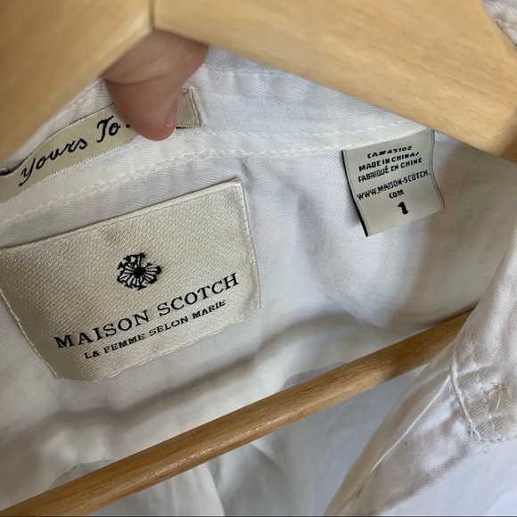 Maison scotch oversized white blouse - Picture 3 of 3